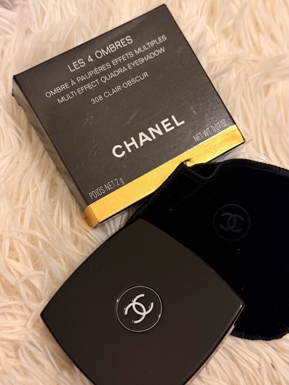CHANEL 308 Les 4 Ombres Quad Eyeshadow — Warm Neutrals (Brown & Taupe) - Picture 2 of 2